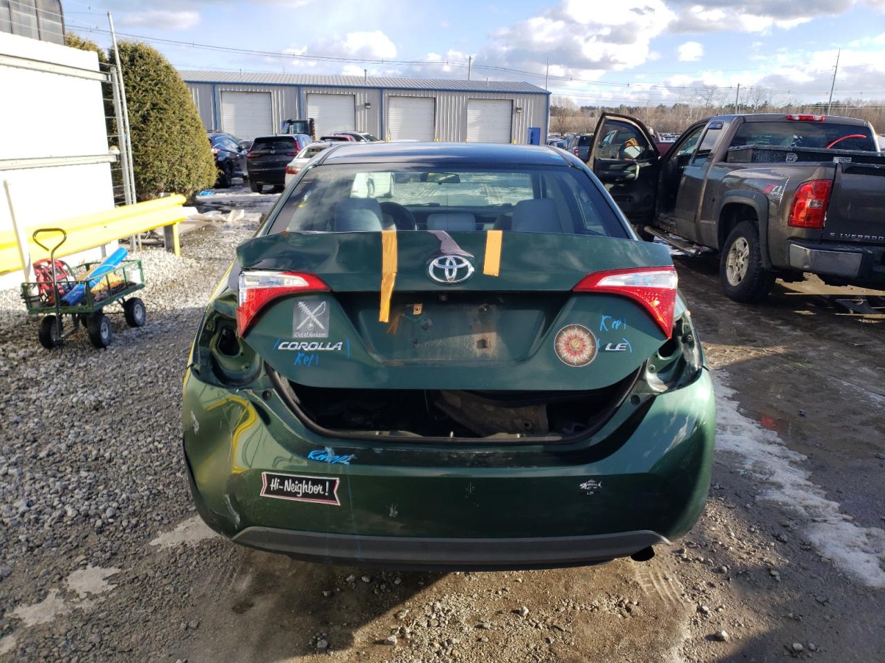 2016 Toyota Corolla VIN 2T1BURHE3GC713251 Copart auction photo, rear end / minor dent/scratches damage thumbnail 6