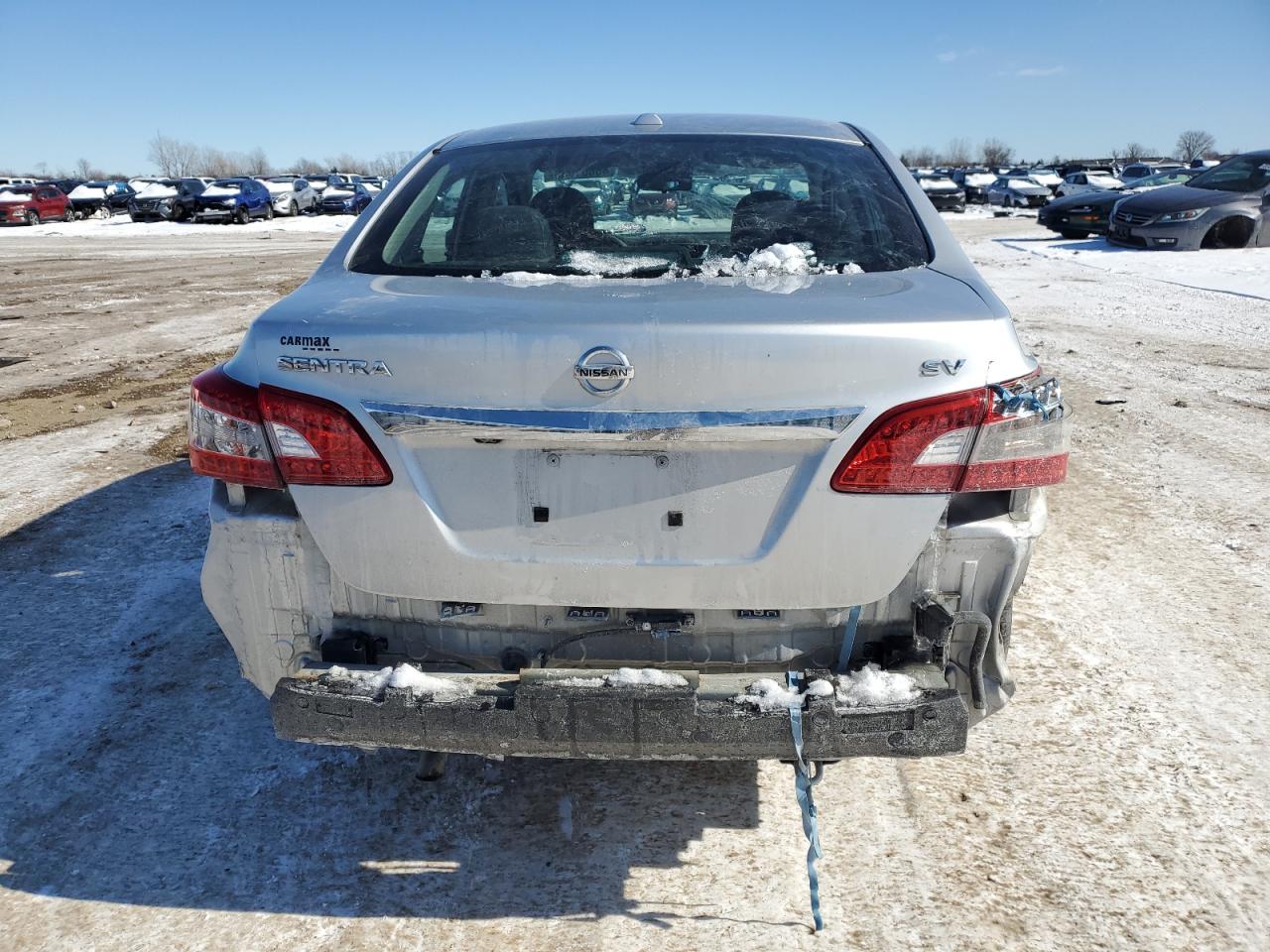 2015 Nissan Sentra VIN 3N1AB7AP9FY292798 Copart auction photo, front end / rear end damage thumbnail 6