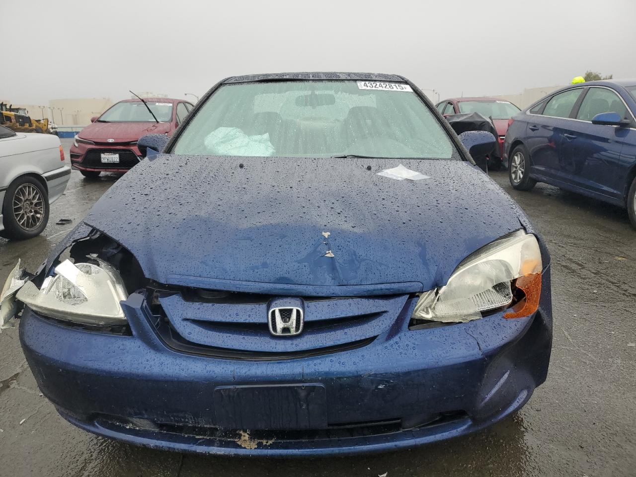 2001 Honda Civic VIN 1HGEM22921L018776 Copart auction photo, front end damage thumbnail 5