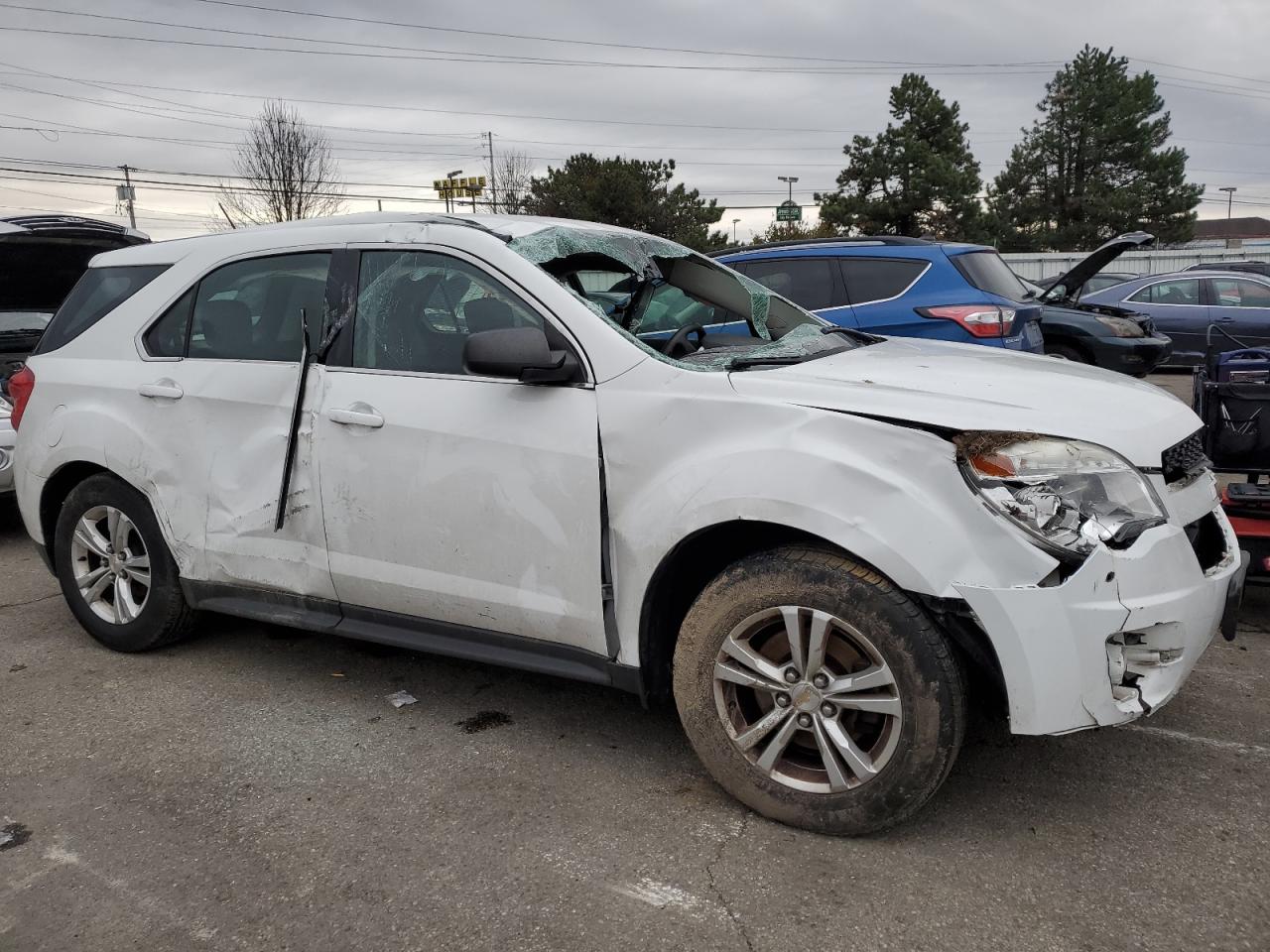 2015 Chevrolet Equinox VIN 2GNALAEK0F1150061 Copart auction photo, all over damage thumbnail 4
