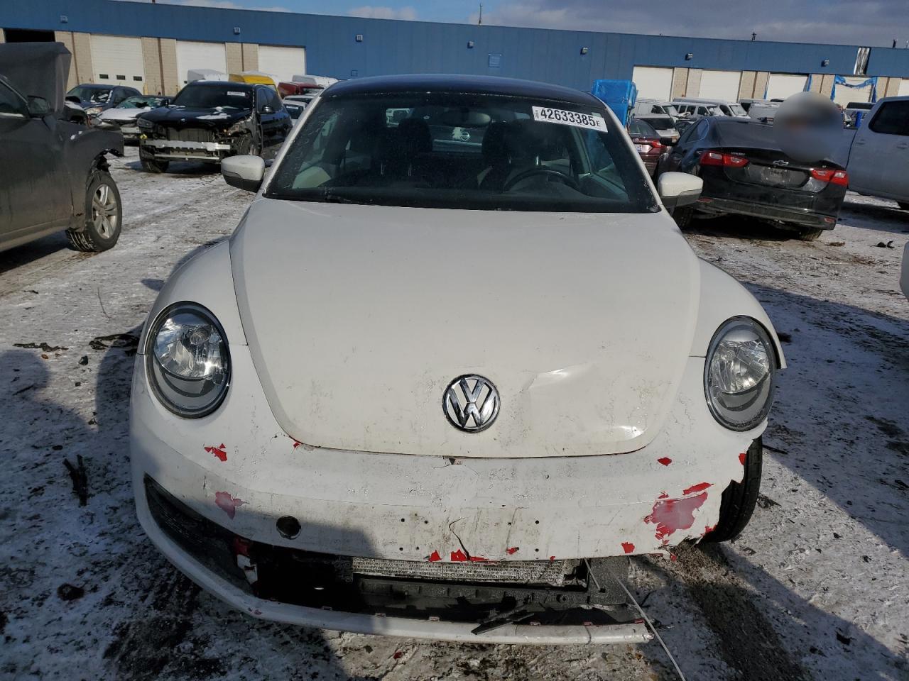 2012 Volkswagen Beetle VIN 3VWHP7AT3CM627340 Copart auction photo, front end / undercarriage damage thumbnail 5