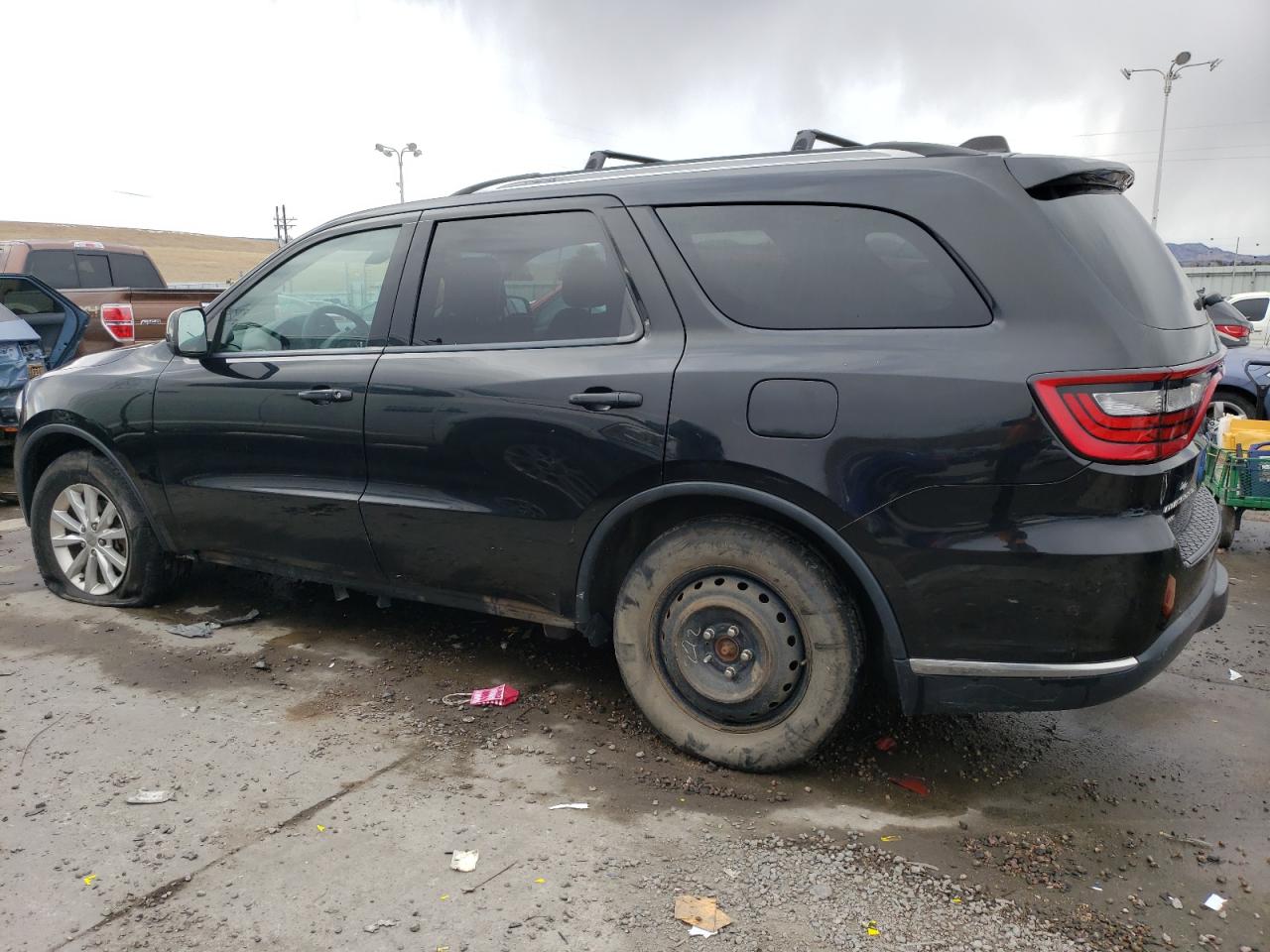 2014 Dodge Durango VIN 1C4RDJAGXEC332790 Copart auction photo, front end / hail damage thumbnail 2