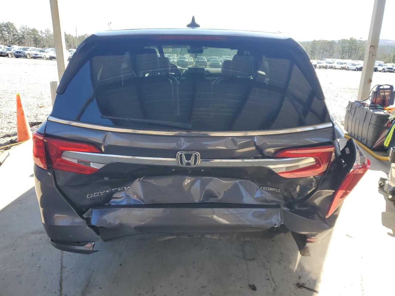 2019 Honda Odyssey VIN 5FNRL6H76KB055642 Copart auction photo, rear end damage thumbnail 6