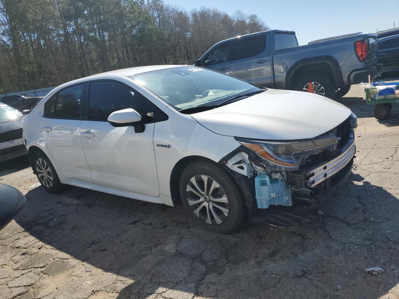 2020 Toyota Corolla VIN JTDEBRBE7LJ021830 Copart auction photo, rear end / front end damage thumbnail 4