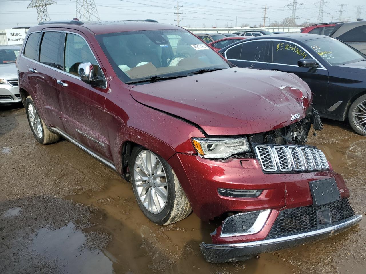 2017 Jeep Grand Cherokee VIN 1C4RJFJG2HC836146 Copart auction photo, front end / mechanical damage thumbnail 4