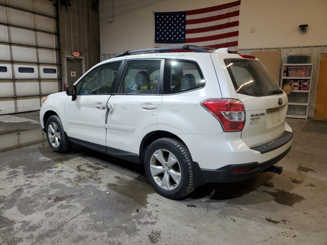 2016 Subaru Forester VIN JF2SJABC0GH420132 Copart auction photo, side damage thumbnail 2