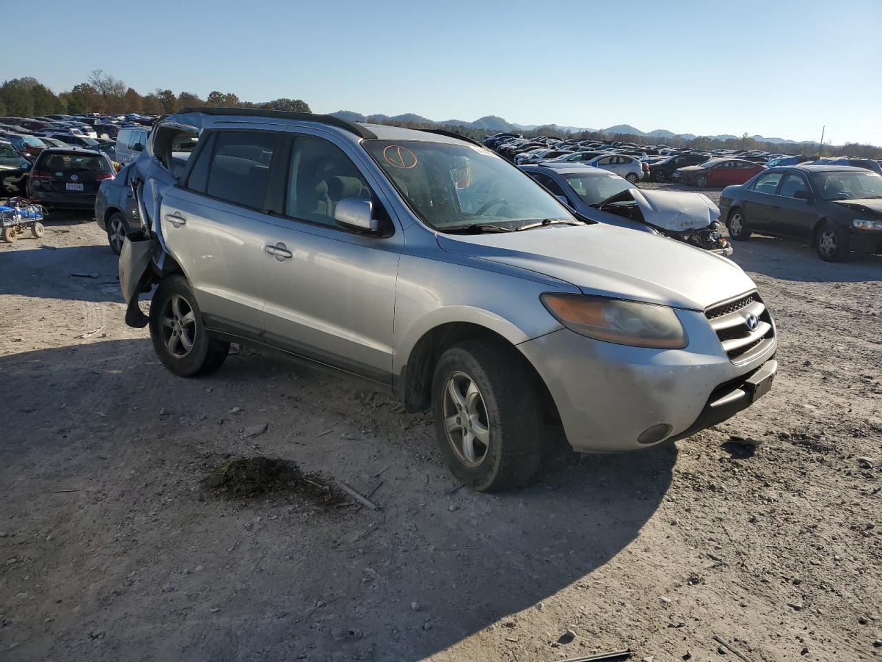 2008 Hyundai Santa Fe VIN 5NMSG73DX8H153542 Copart auction photo, all over damage thumbnail 4