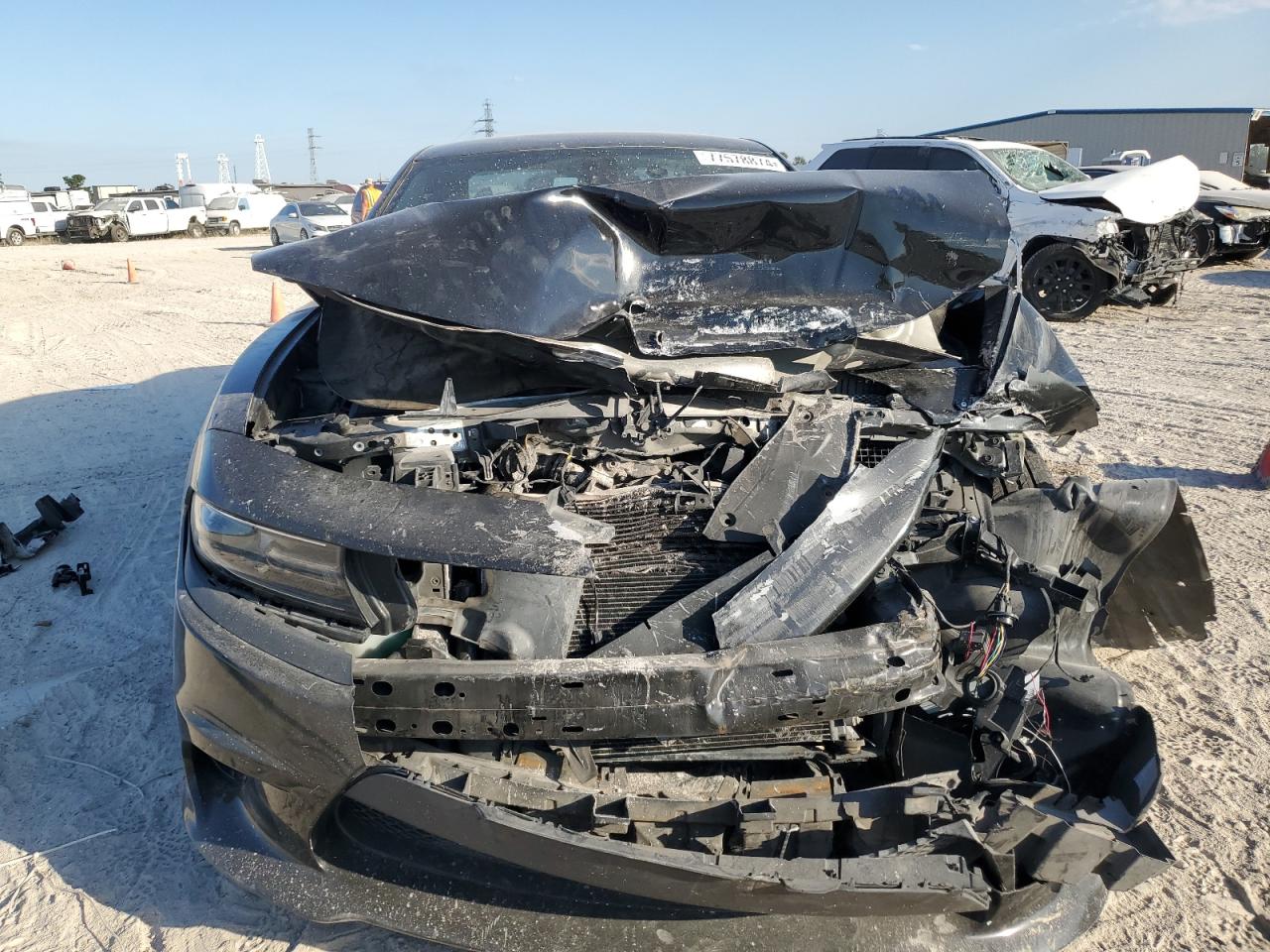 2018 Dodge Charger VIN 2C3CDXCT8JH142453 Copart auction photo, front end damage thumbnail 5