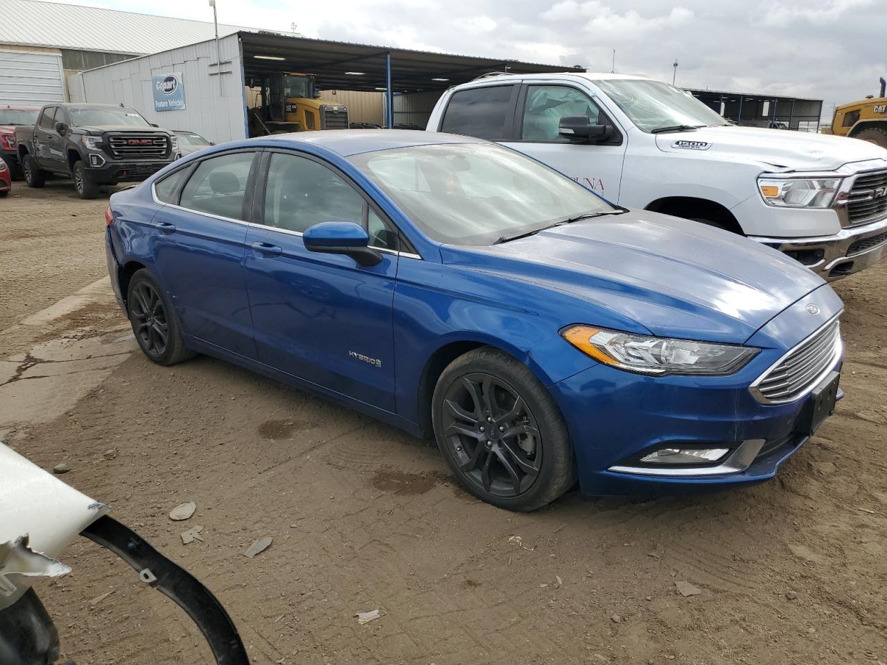 2018 Ford Fusion VIN 3FA6P0LU8JR158629 Copart auction photo, rear end damage thumbnail 4