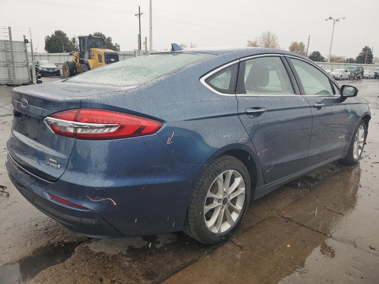 2019 Ford Fusion VIN 3FA6P0MU6KR180760 Copart auction photo, front end / minor dent/scratches damage thumbnail 3