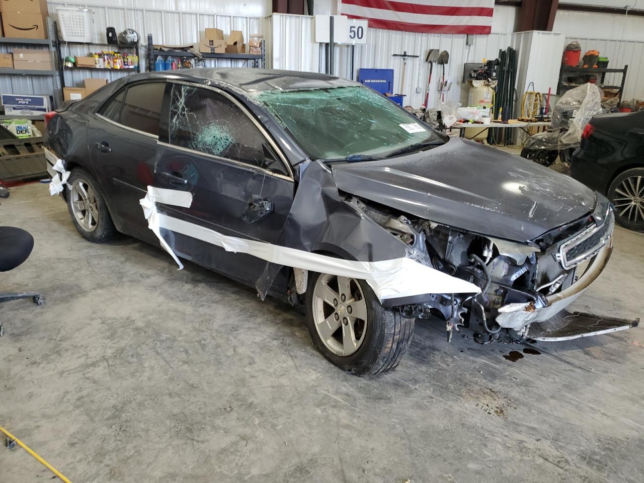 2013 Chevrolet Malibu VIN 1G11B5SA1DF343638 Copart auction photo, rollover / all over damage thumbnail 4
