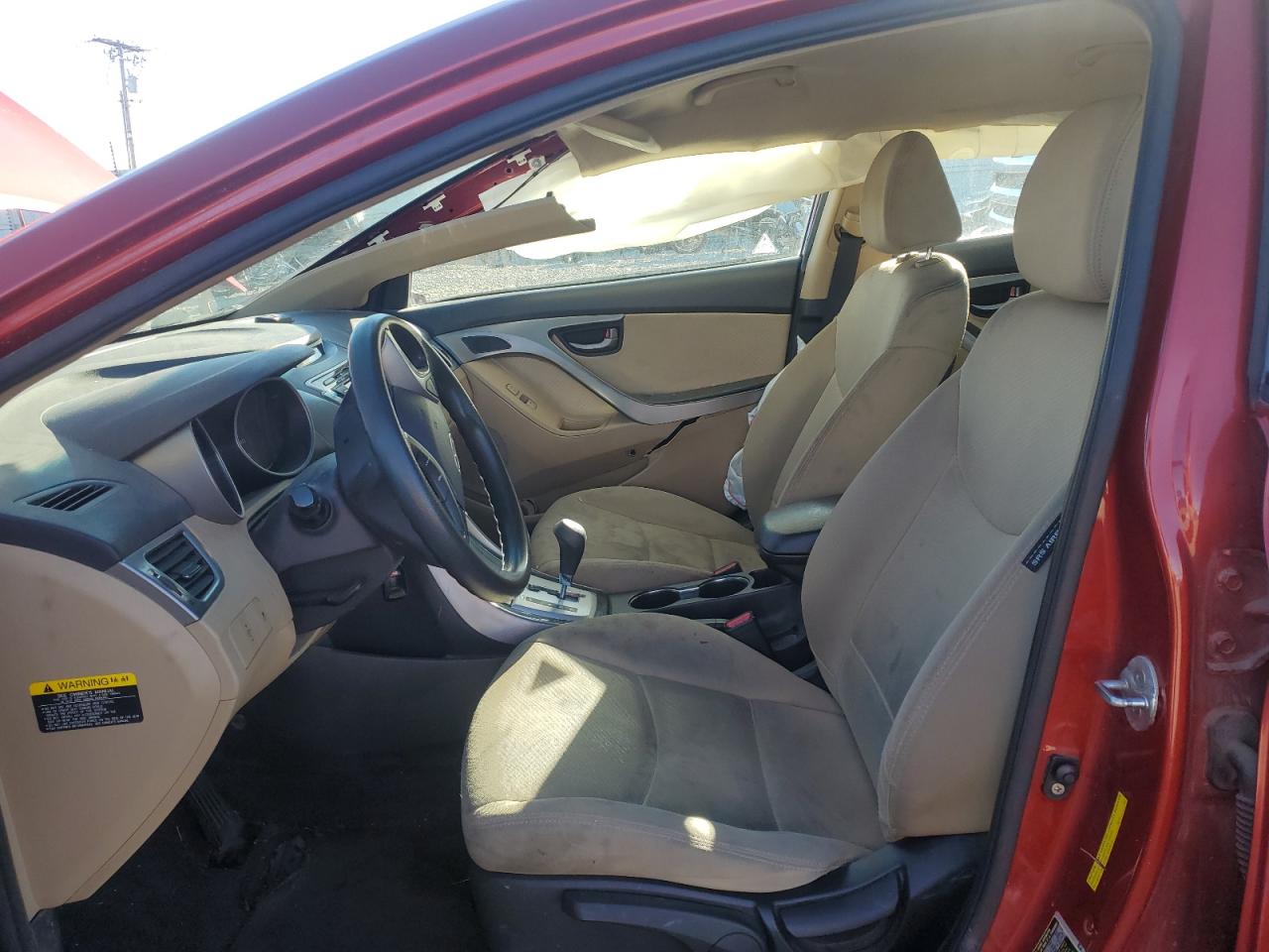 2011 Hyundai Elantra VIN KMHDH4AE8BU102181 Copart auction photo, all over damage thumbnail 7