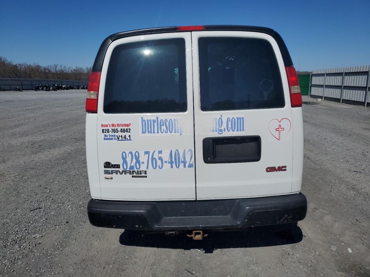 2014 GMC Savana VIN 1GTZ7TCG6E1104331 Copart auction photo, side / rear end damage thumbnail 6
