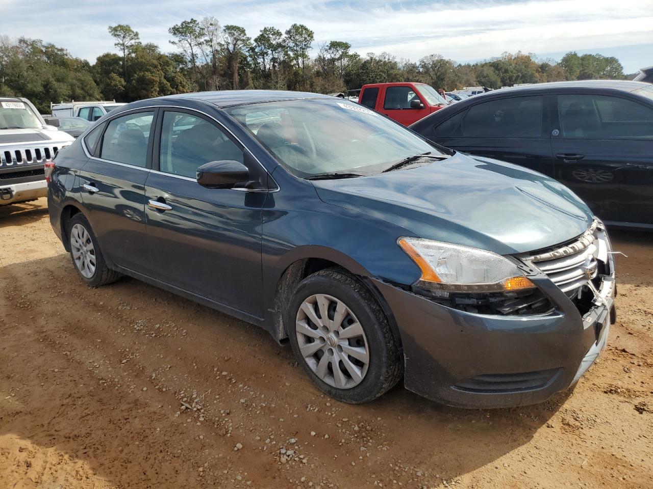 2013 Nissan Sentra VIN 3N1AB7AP2DL664976 Copart auction photo, front end damage thumbnail 4