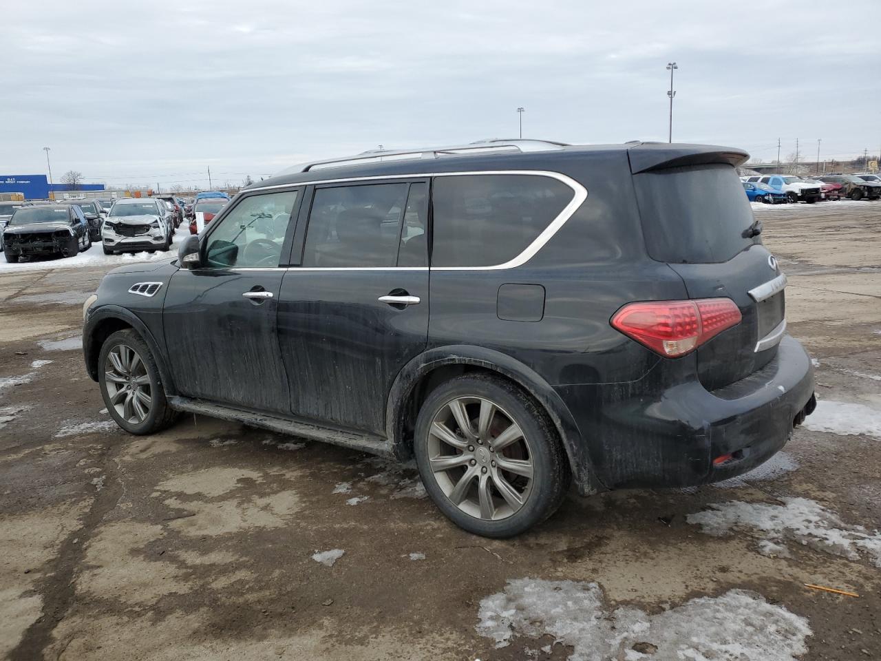 2012 Infiniti QX56 VIN JN8AZ2NE3C9015252 Copart auction photo, all over damage thumbnail 2
