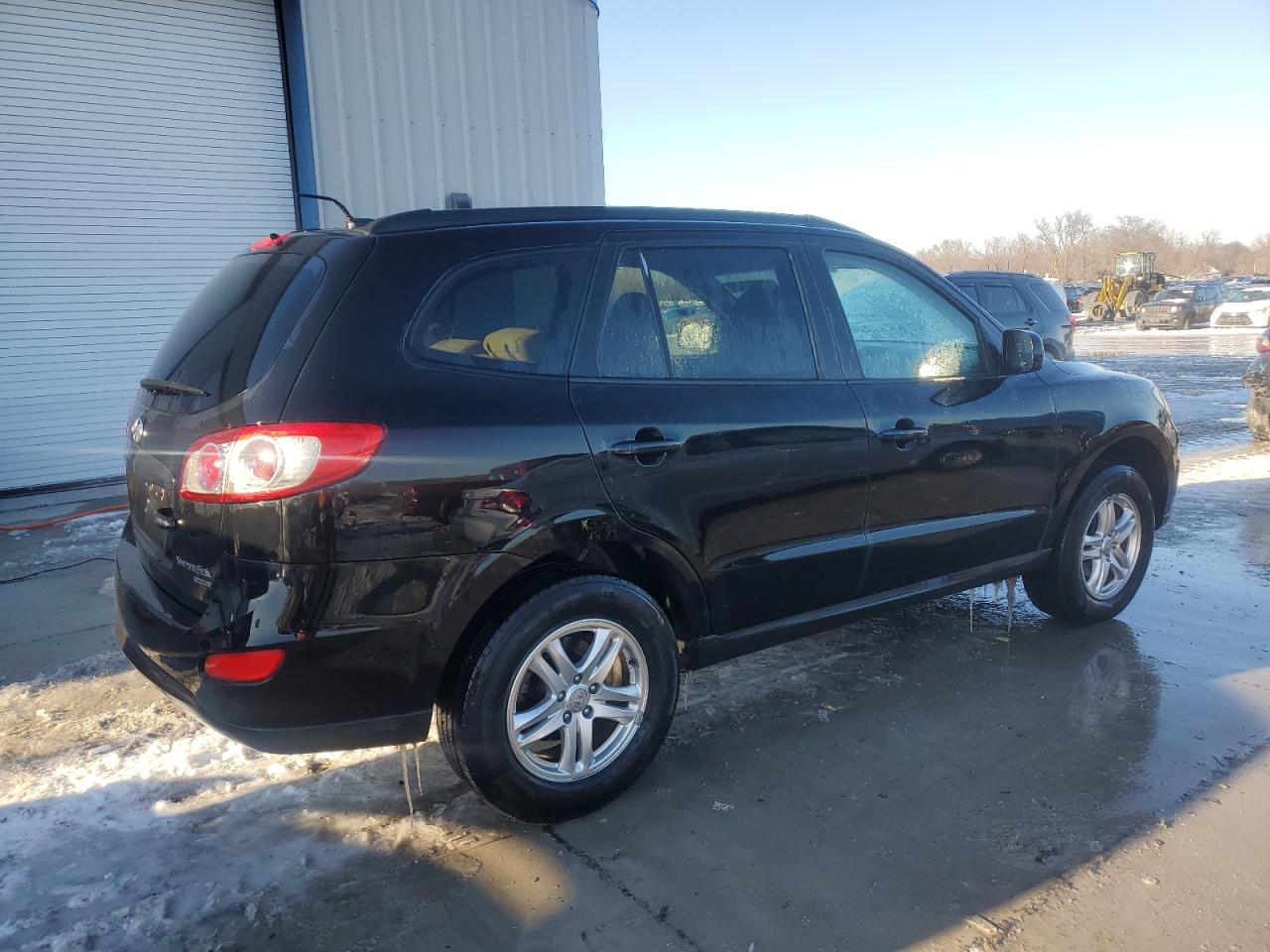2011 Hyundai Santa Fe VIN 5XYZGDAB3BG087335 Copart auction photo, side / front end damage thumbnail 3