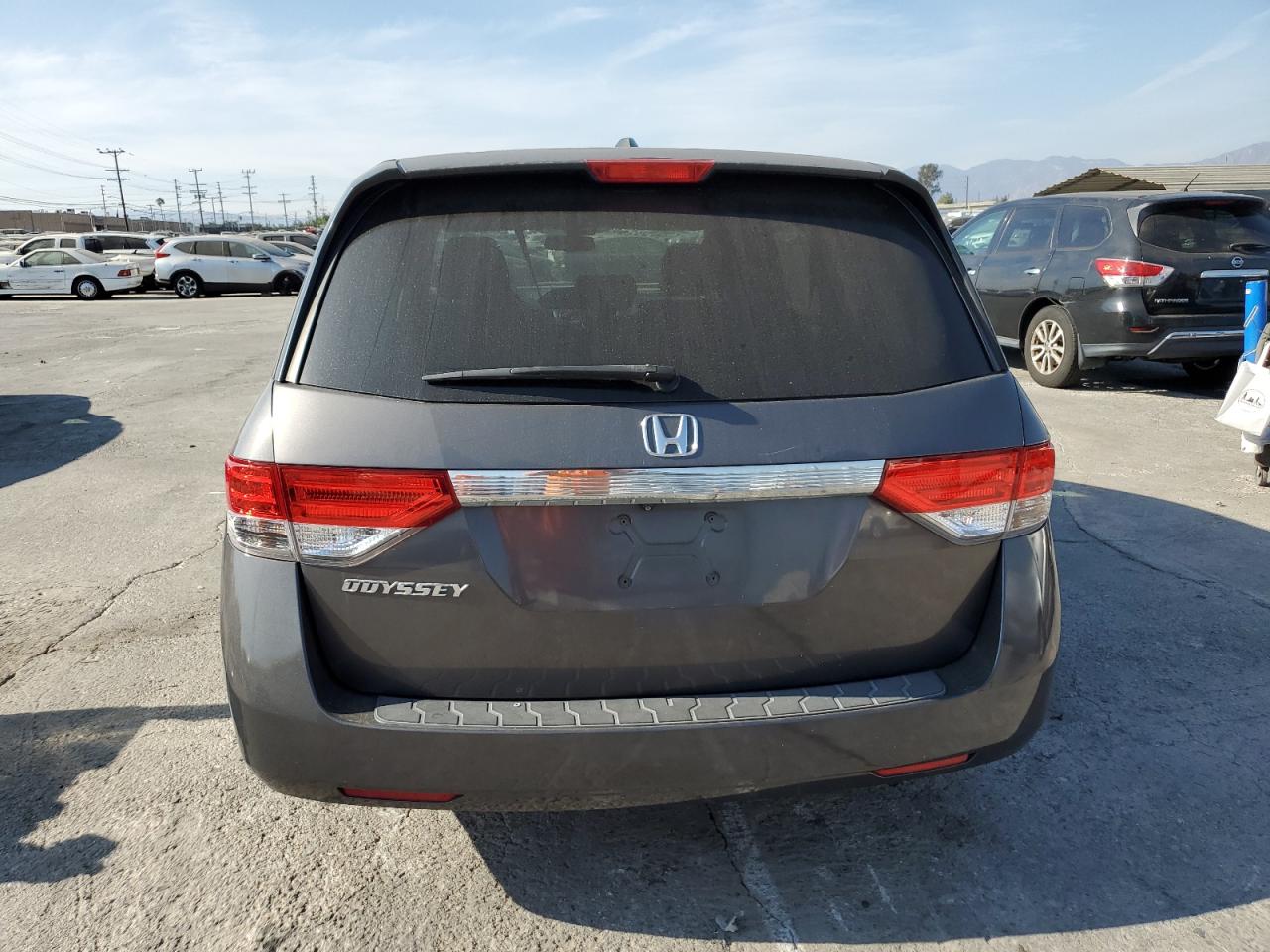 2015 Honda Odyssey VIN 5FNRL5H6XFB065467 Copart auction photo, side / rear end damage thumbnail 6