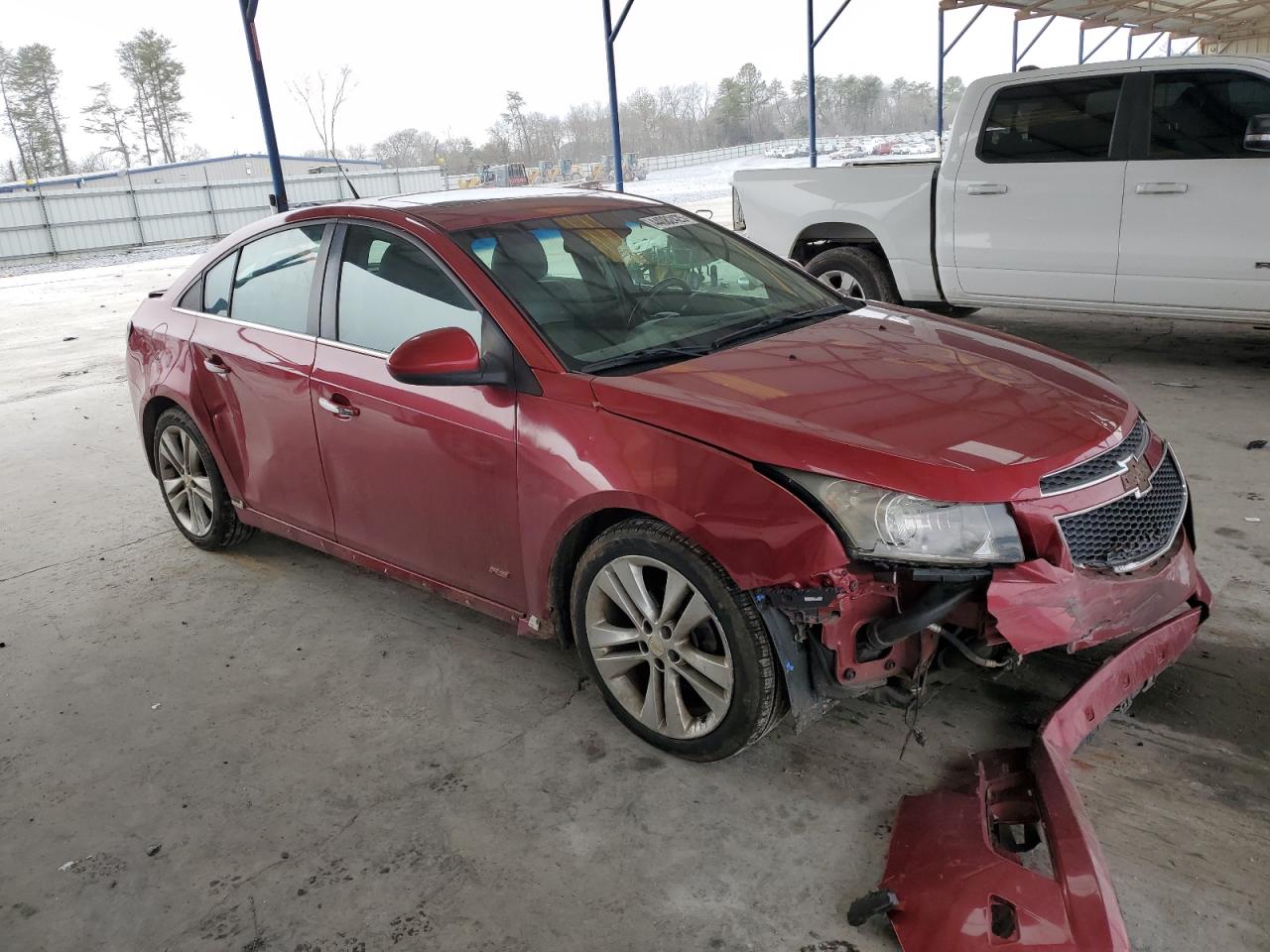 2011 Chevrolet Cruze VIN 1G1PH5S95B7242026 Copart auction photo, all over damage thumbnail 4