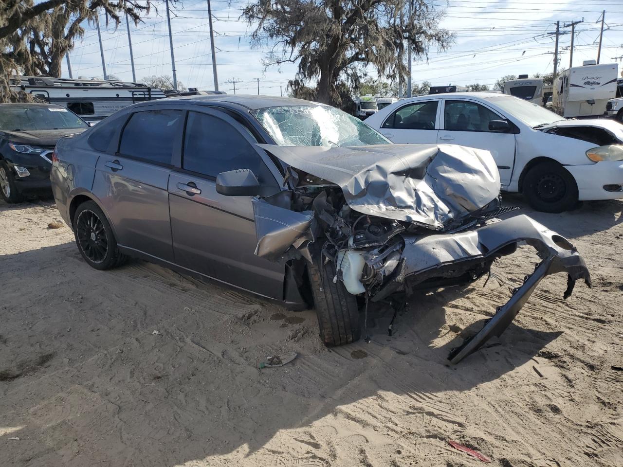 2010 Ford Focus VIN 1FAHP3GN2AW298640 Copart auction photo, front end damage thumbnail 4