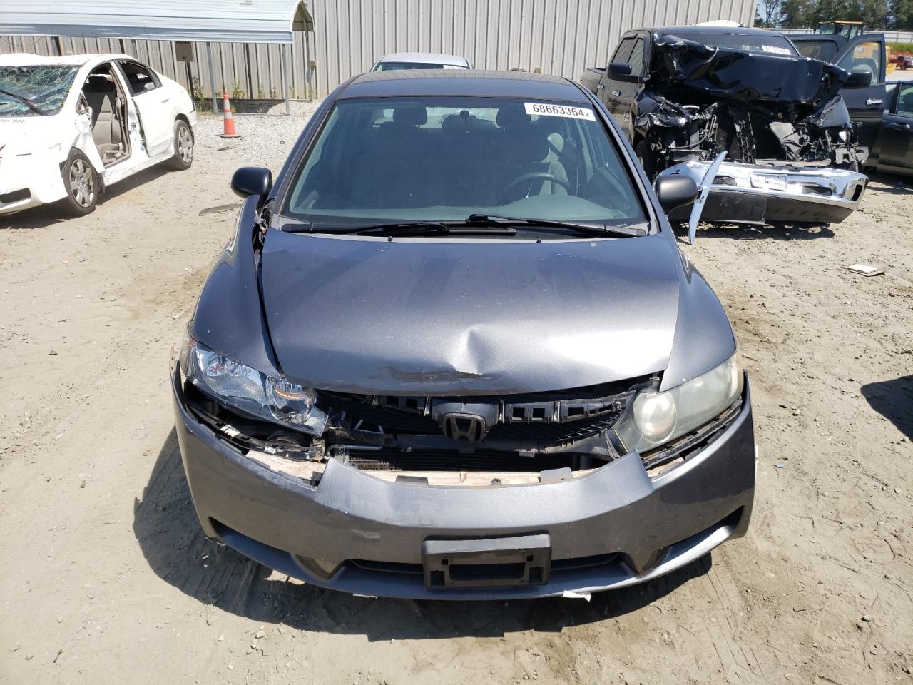 2009 Honda Civic VIN 2HGFA16329H347869 Copart auction photo, front end damage thumbnail 5