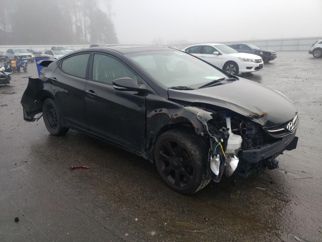 2013 Hyundai Elantra VIN KMHDH4AE5DU600213 Copart auction photo, all over damage thumbnail 4