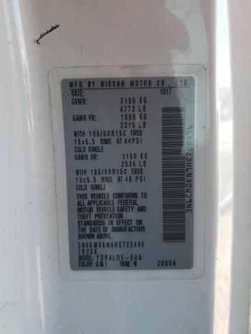 2017 Nissan NV VIN 3N6CM0KN9HK722496 Copart auction photo, mechanical / side damage thumbnail 12