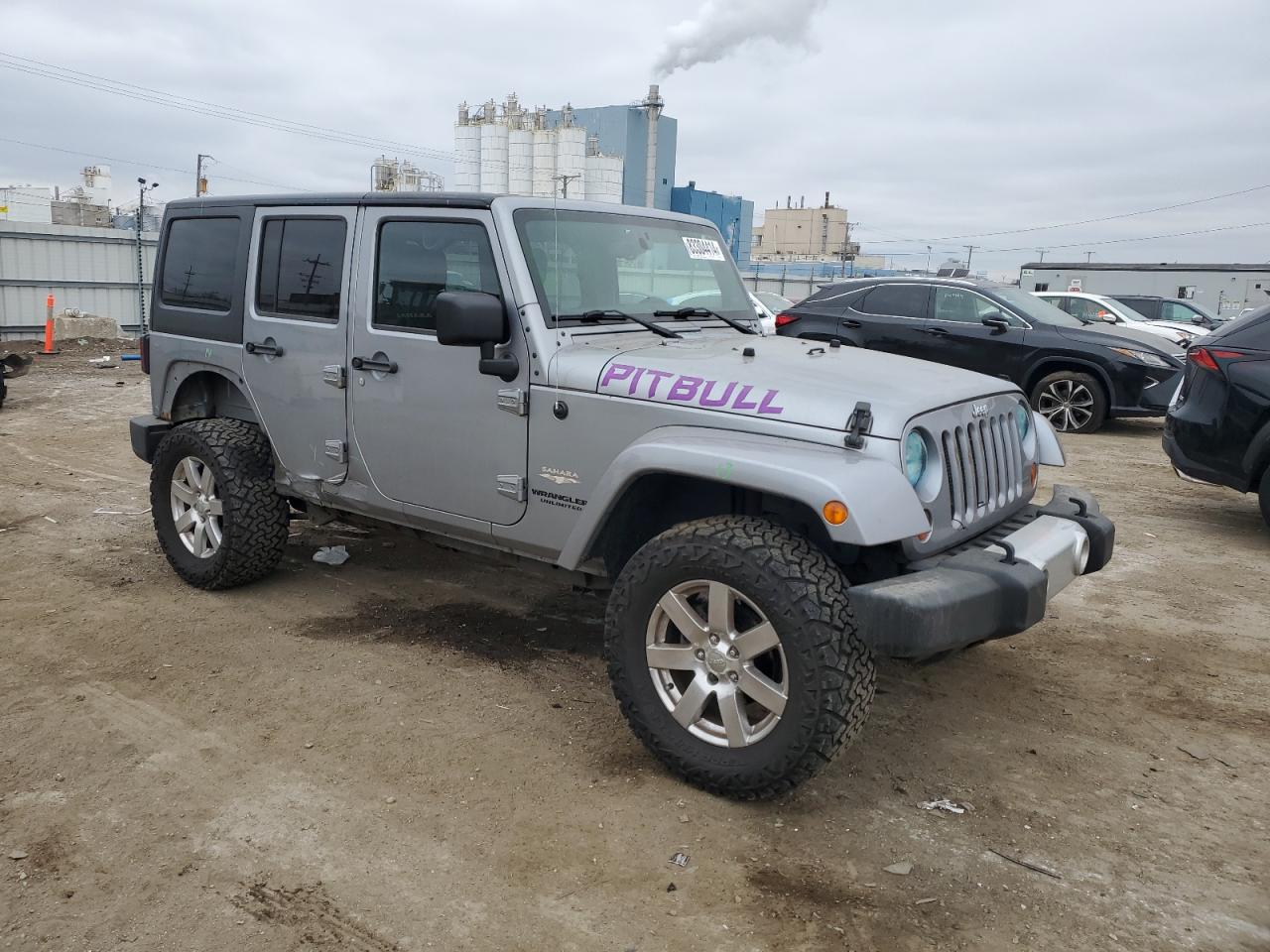 2013 Jeep Wrangler VIN 1C4BJWEG6DL594774 Copart auction photo, side damage thumbnail 4