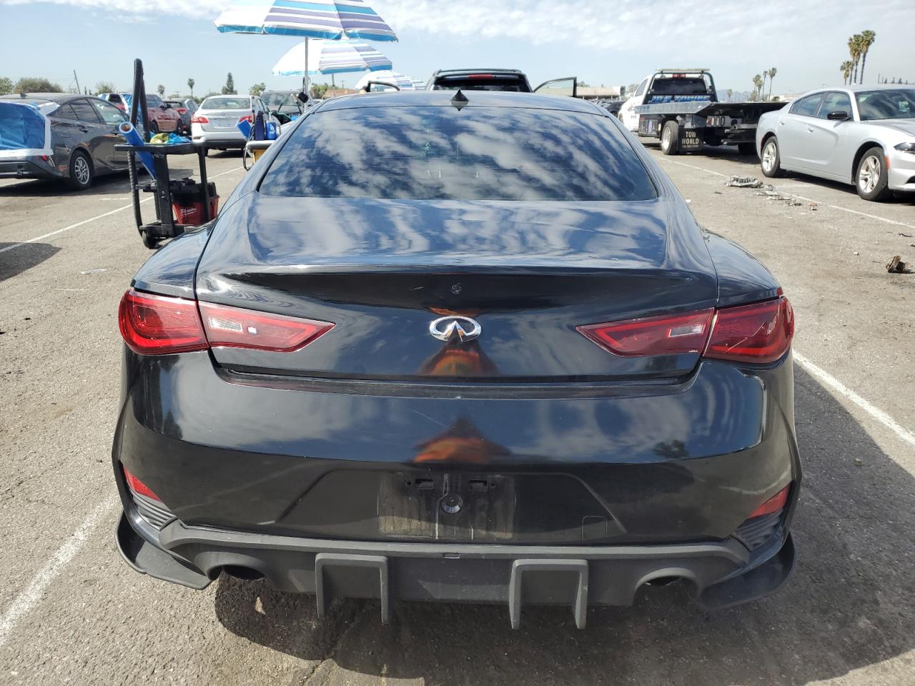 2019 Infiniti Q60 VIN JN1EV7EK7KM230319 Copart auction photo, rear end / front end damage thumbnail 6