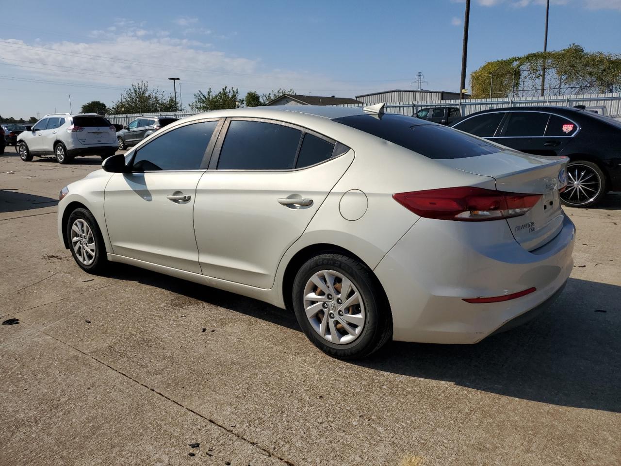 2017 Hyundai Elantra VIN KMHD74LF7HU370964 Copart auction photo, hail / minor dent/scratches damage thumbnail 2