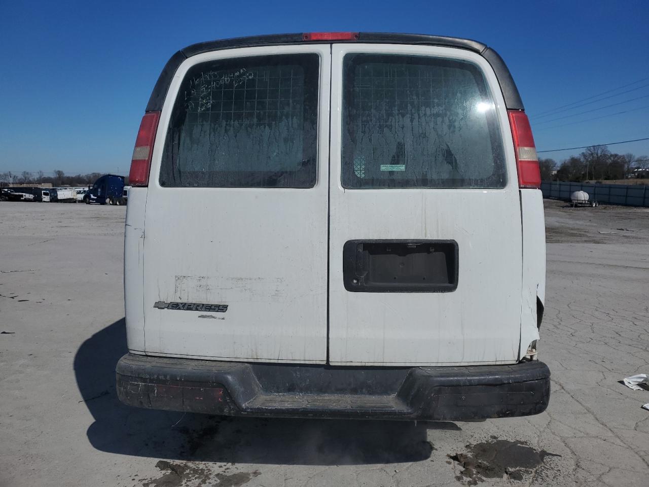 2013 Chevrolet Express VIN 1GCWGFBA3D1141367 Copart auction photo, all over damage thumbnail 6