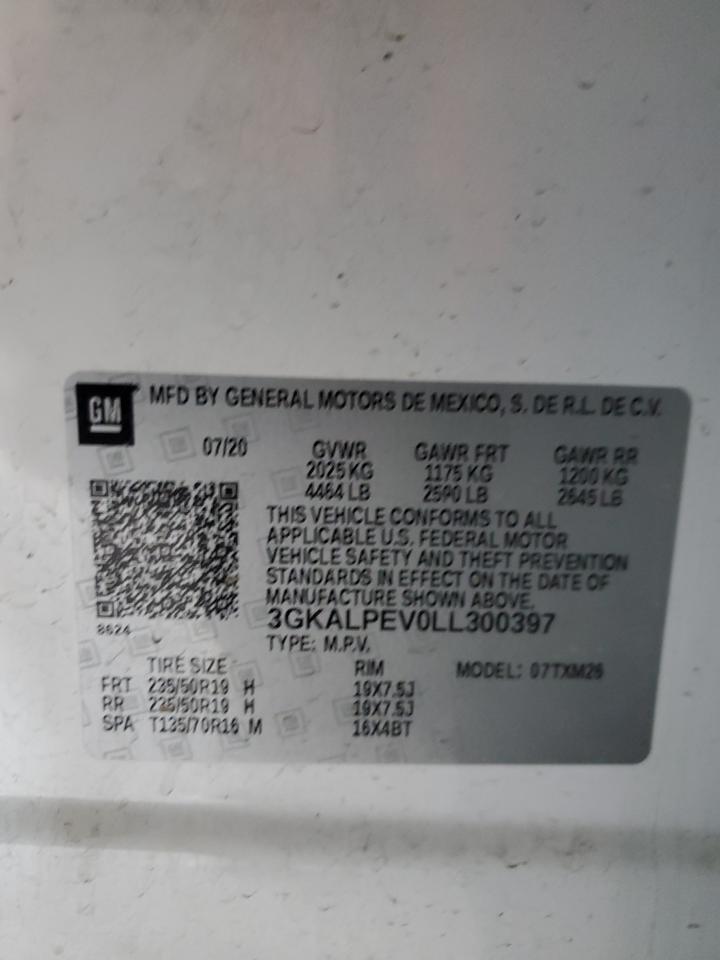 2020 GMC Terrain VIN 3GKALPEV0LL300397 Copart auction photo, front end / rear end damage thumbnail 12