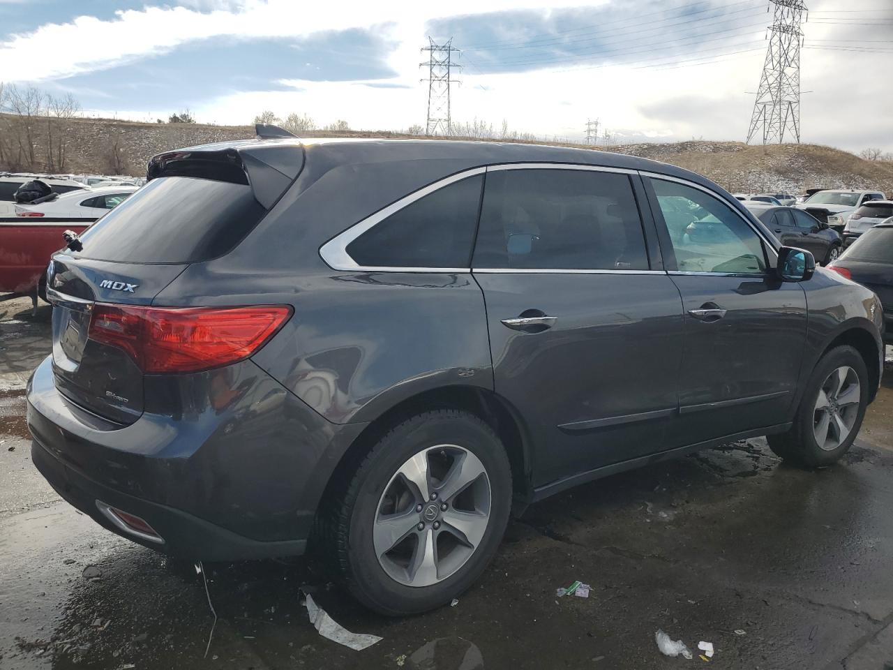 2014 Acura MDX VIN 5FRYD4H26EB002752 Copart auction photo, hail / side damage thumbnail 3