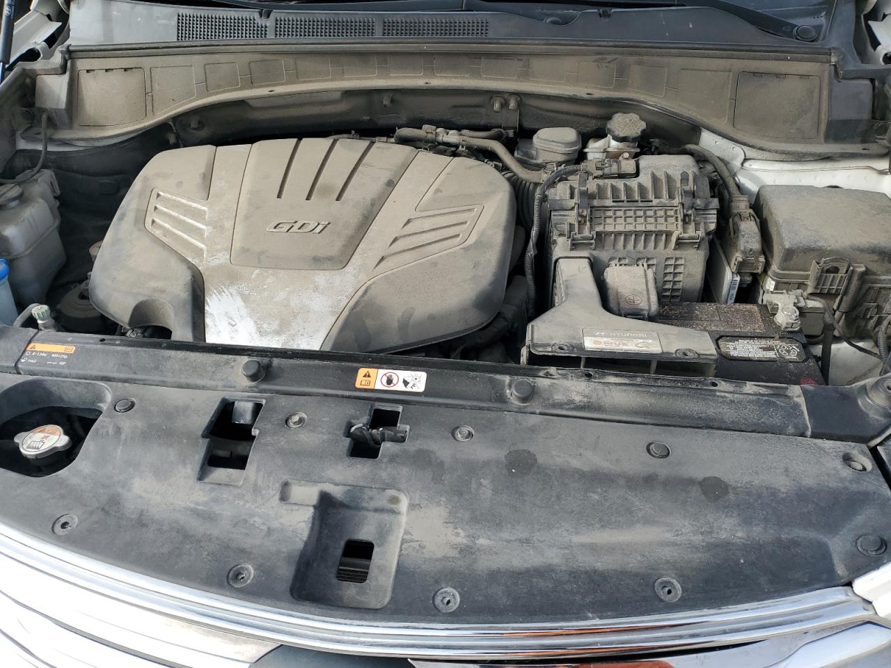 2015 Hyundai Santa Fe VIN KM8SM4HF8FU113818 Copart auction photo, front end damage thumbnail 11