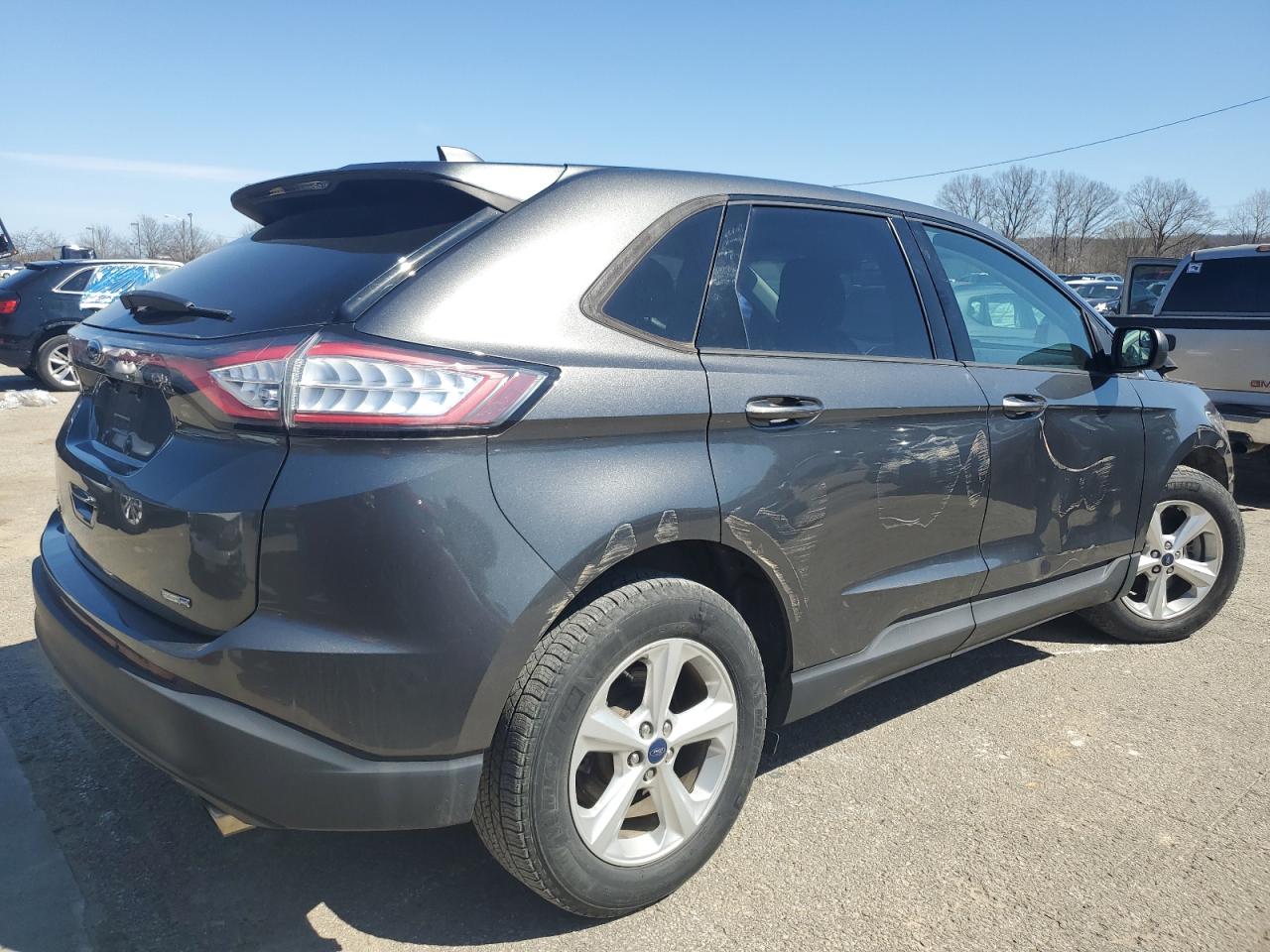 2016 Ford Edge VIN 2FMPK4G99GBC59952 Copart auction photo, front end / side damage thumbnail 3
