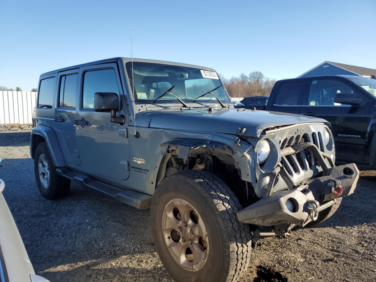 2015 Jeep Wrangler VIN 1C4BJWEG8FL684253 Copart auction photo, front end damage thumbnail 4