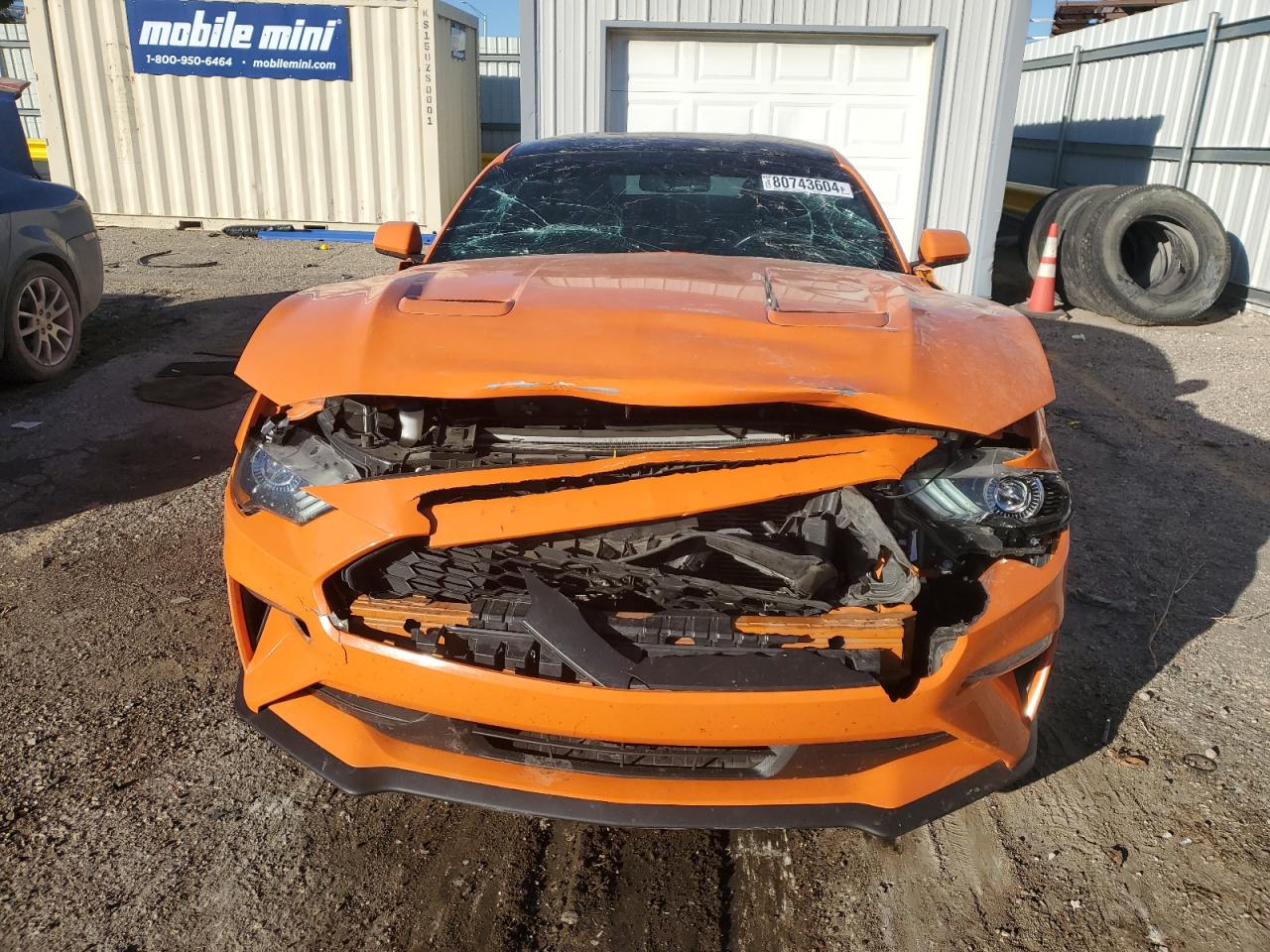 2020 Ford Mustang VIN 1FA6P8TH7L5118226 Copart auction photo, front end / side damage thumbnail 5