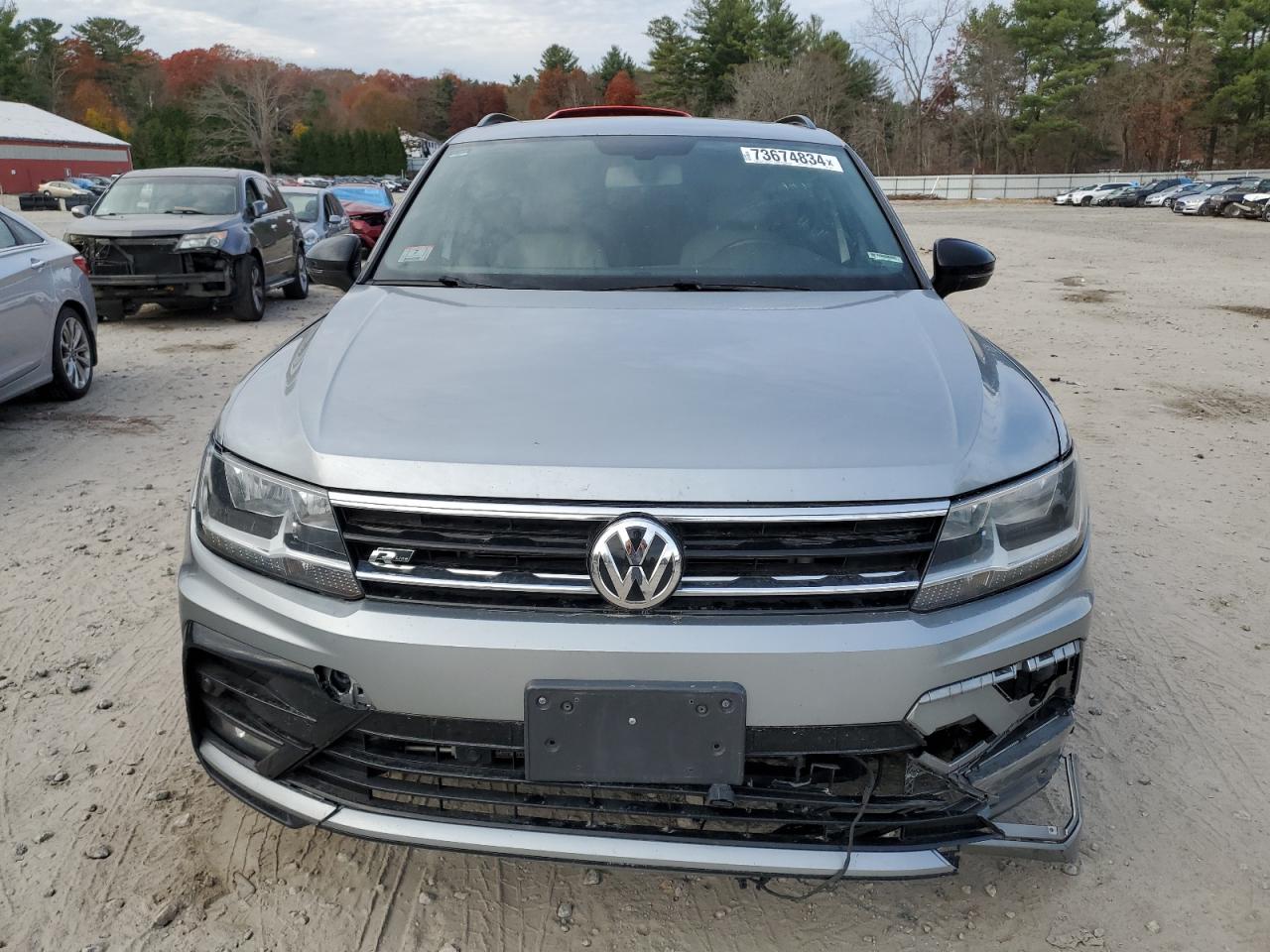 2019 Volkswagen Tiguan VIN 3VV2B7AX3KM159426 Copart auction photo, front end damage thumbnail 5