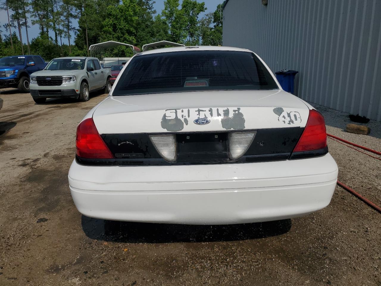 2008 Ford Crown Victoria VIN 2FAFP71VX8X105317 Copart auction photo, front end / side damage thumbnail 6