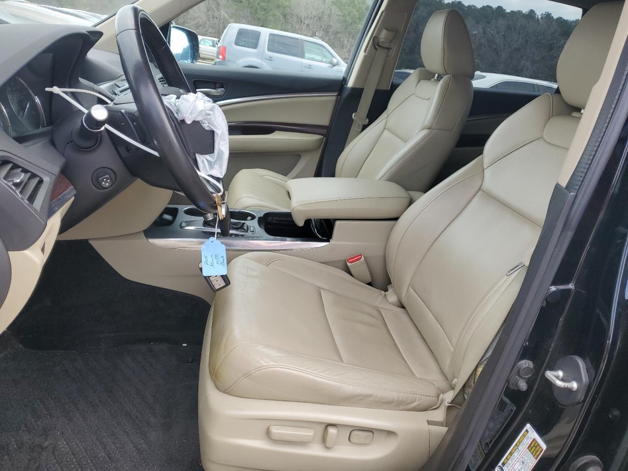 2015 Acura MDX VIN 5FRYD4H49FB001744 Copart auction photo, side / front end damage thumbnail 7