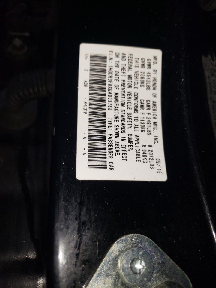 2016 Honda Accord VIN 1HGCR3F8XGA003768 Copart auction photo, front end / minor dent/scratches damage thumbnail 12