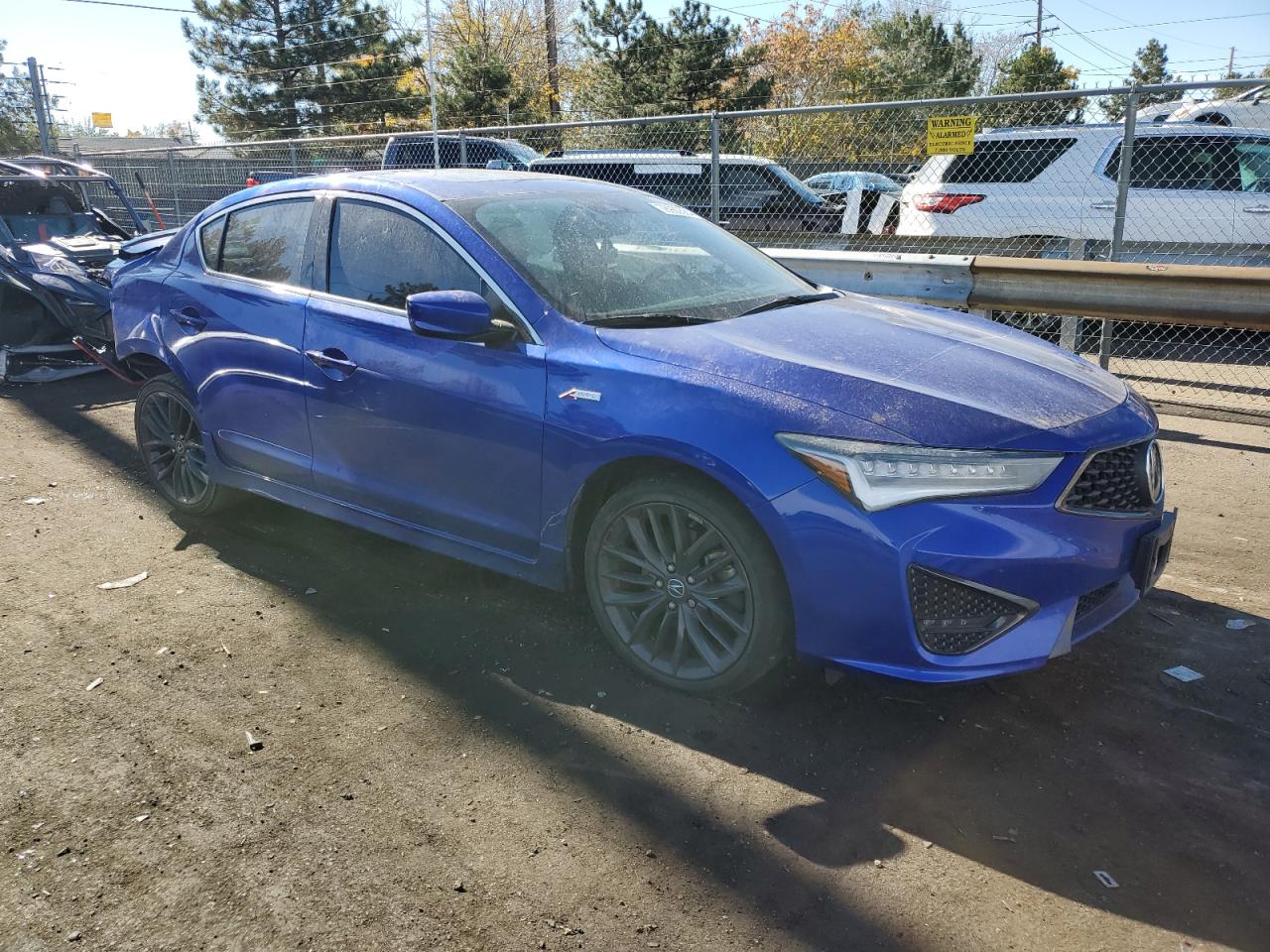 2020 Acura ILX VIN 19UDE2F8XLA004066 Copart auction photo, rear end / front end damage thumbnail 4