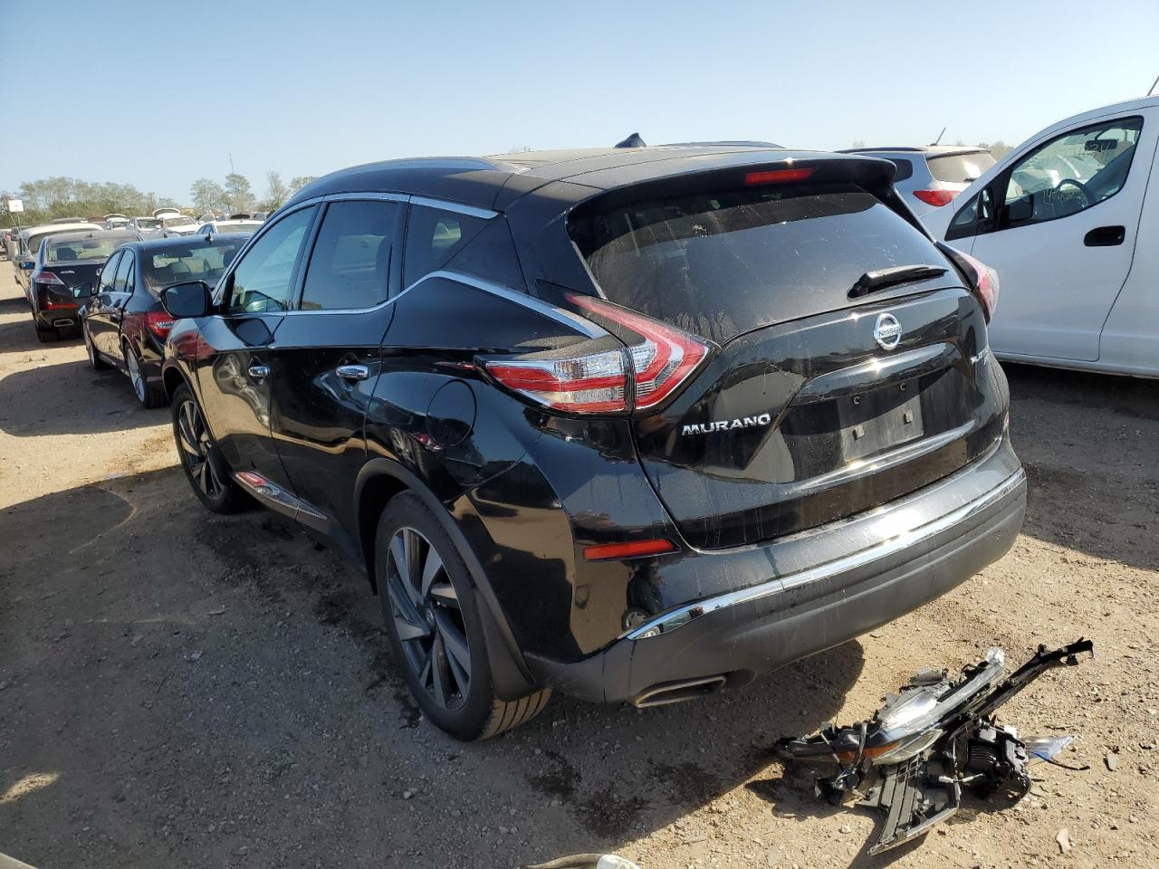 2015 Nissan Murano VIN 5N1AZ2MH3FN272720 Copart auction photo, front end damage thumbnail 2