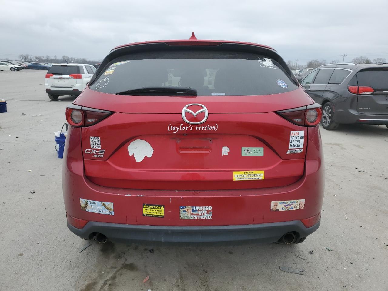 2017 Mazda CX-5 VIN JM3KFBCL8H0196572 Copart auction photo, front end / side damage thumbnail 6