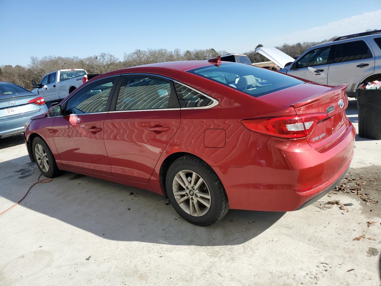 2017 Hyundai Sonata VIN 5NPE24AF9HH573925 Copart auction photo, front end / side damage thumbnail 2