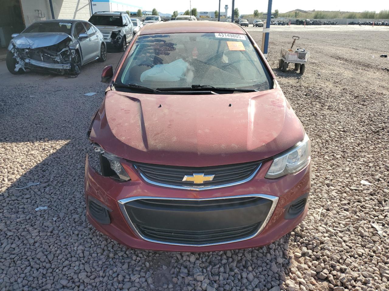 2019 Chevrolet Sonic VIN 1G1JD5SB5K4108347 Copart auction photo, front end damage thumbnail 5