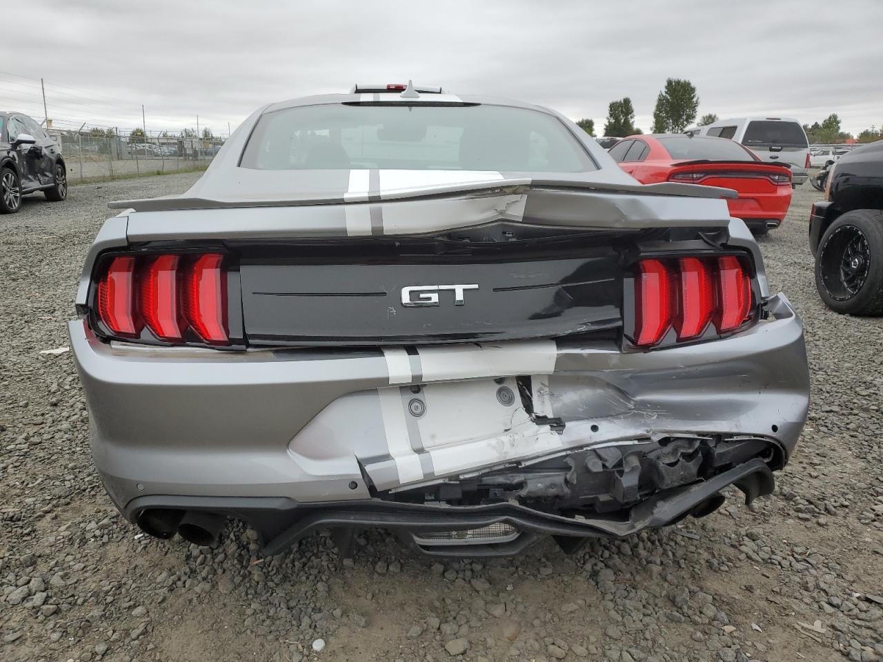 2021 Ford Mustang VIN 1FA6P8CFXM5139507 Copart auction photo, all over damage thumbnail 6