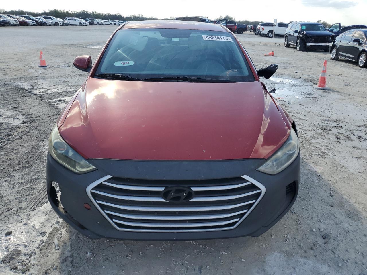 2017 Hyundai Elantra VIN KMHD84LFXHU210770 Copart auction photo, side damage thumbnail 5