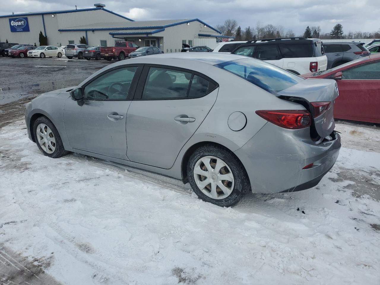 2015 Mazda 3 VIN 3MZBM1U72FM233407 Copart auction photo, rear end / minor dent/scratches damage thumbnail 2