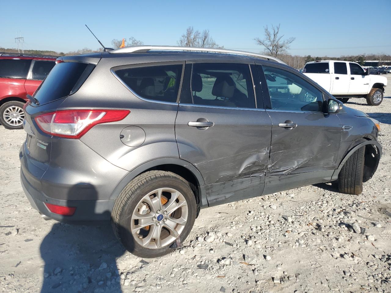 2014 Ford Escape VIN 1FMCU0JXXEUA86474 Copart auction photo, all over damage thumbnail 3