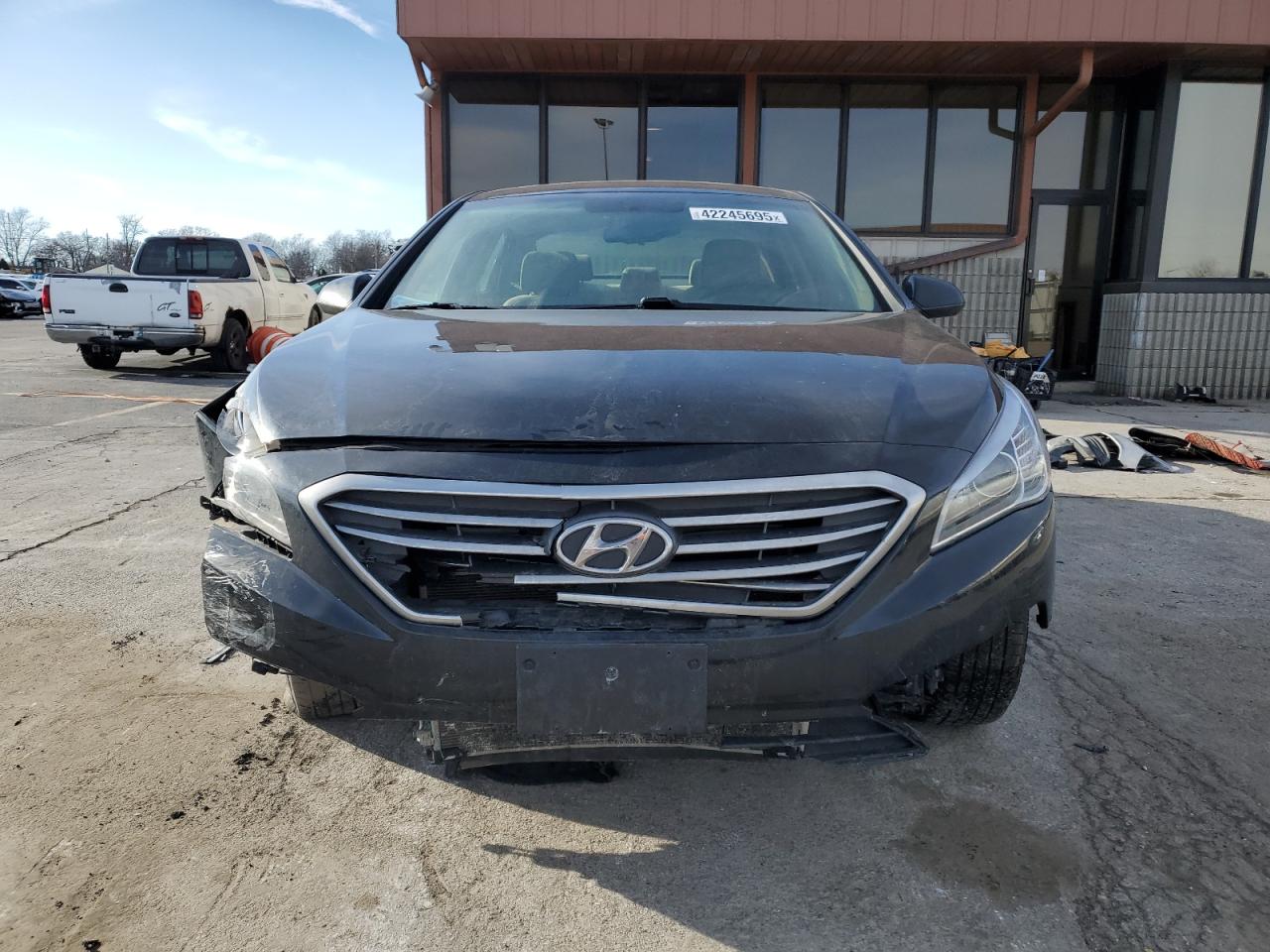 2016 Hyundai Sonata VIN 5NPE24AF4GH429763 Copart auction photo, front end / undercarriage damage thumbnail 5